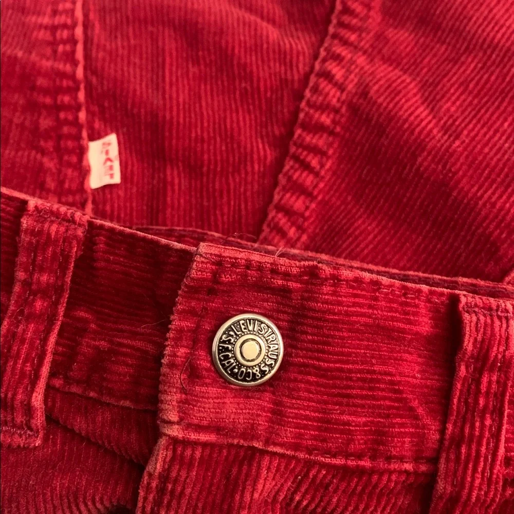 Levi’s Red Corduroy Skirt - Picture 3 of 4
